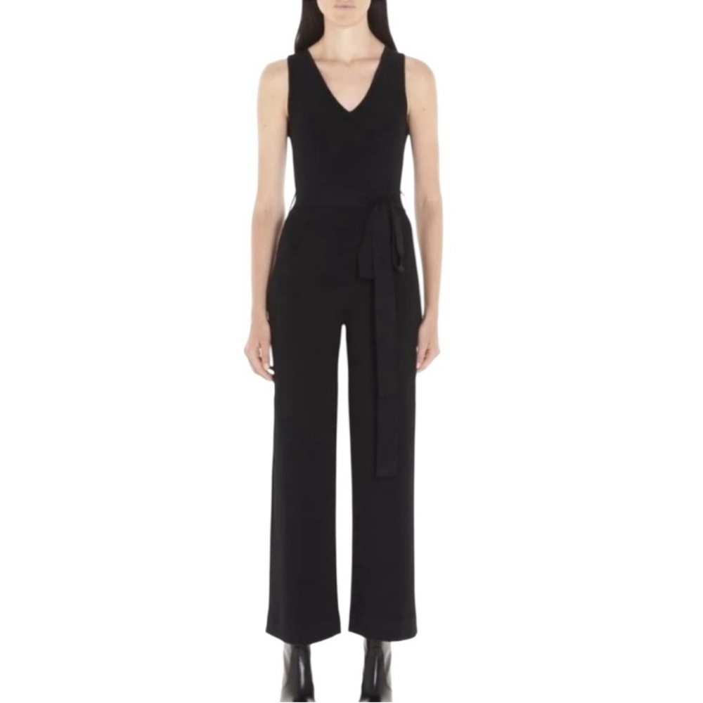 Theory Black Sleeveless Jumpsuit